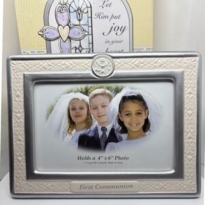 Roman First Communion Picture Frame 4x6 Photo Religious Gift New in Box